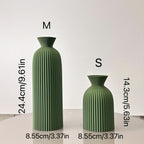 2pcs Set of Wavy Art Vases, Dried Flower Arrangement Vases, Suitable for Home Decoration Ornaments Vases, Entrance Hall Decoration Vases, Office Desktop Vase Ornaments