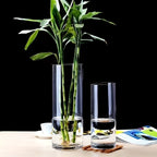 1pc • Acrylic Shatterproof • Large Diameter Transparent Vase • Straight Cylindrical Vase for Displaying Flowers