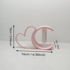 2pcs Heart Shaped Hollow Vase - Hollow Heart Design Plastic Vase Suitable for Small Bouquets, Roses, Tulips, Tabletop Centerpiece for Decor, Wedding,, for Table Centerpiece, Hollow Vase for Floral Arrangements