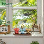 omcri4PCS Unique Small Vases for Flowers and 3PCS Glass Propagation Station