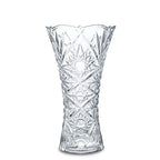omcrikanpura Clear Crystal Vase 9.2 Inch Glass Flower Vases 4.5Inch Glass Dert Plates