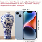 Classic Blue And White Ceramic Vase Set: Perfect for Home Decor And Gift Giving- Mother' S Day, Wedding, Or Any Special Occasion