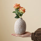 Elegant Vase Centerpiece 4pcs Modern Minimalist Ceramic Vase | Wabi-Sabi Style Neutral Tones, Cylindrical for Living Room, Dining Table, Entryway - Home Decor