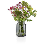 omcriSilhouette Glass Vase H8.5cm Mouth Blown Smoke Glass Dishwasher-Safe