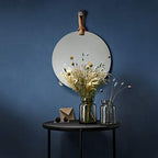 omcriSilhouette Glass Vase H8.5cm Mouth Blown Smoke Glass Dishwasher-Safe
