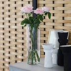 1pc • Acrylic Shatterproof • Large Diameter Transparent Vase • Straight Cylindrical Vase for Displaying Flowers